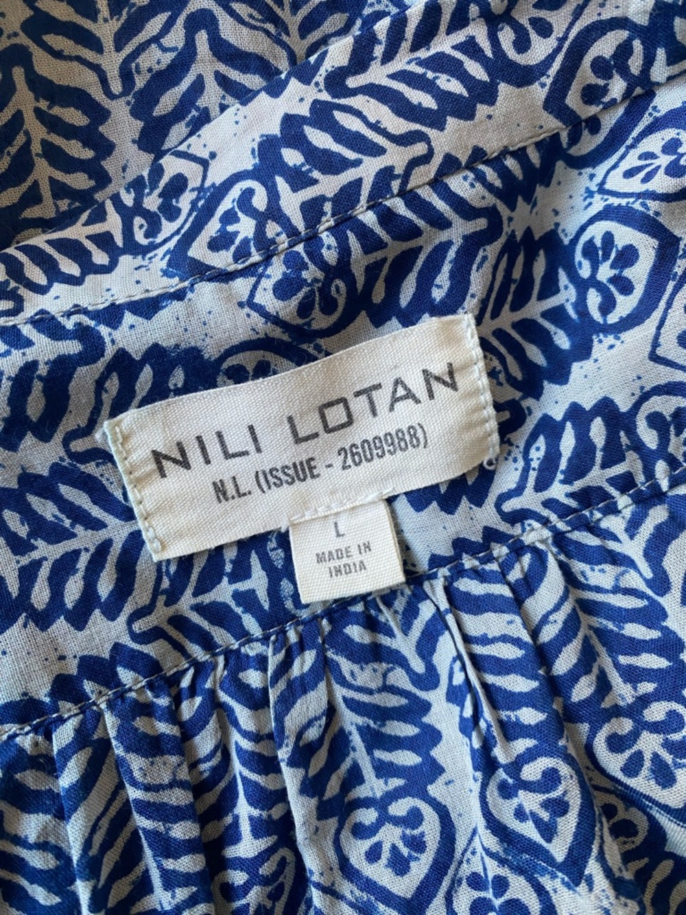 Nili Lotan | Printed Tunic Shirt Dress - Picture 9 of 11
